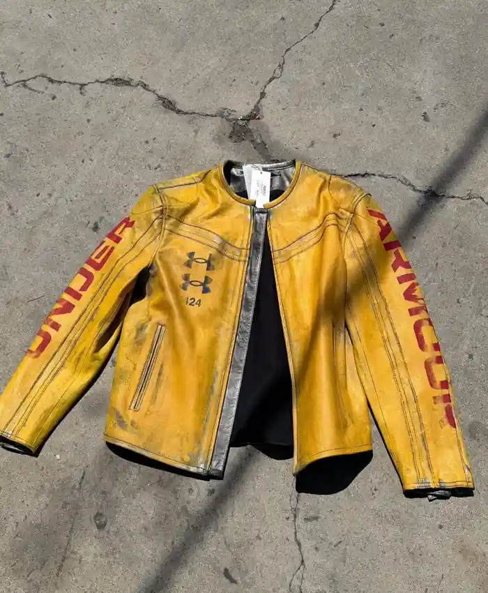Under Armour x 424 Leather Yellow Jacket