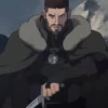 Vesemir The Witcher Nightmare of the Wolf Shearling Coat front.webp