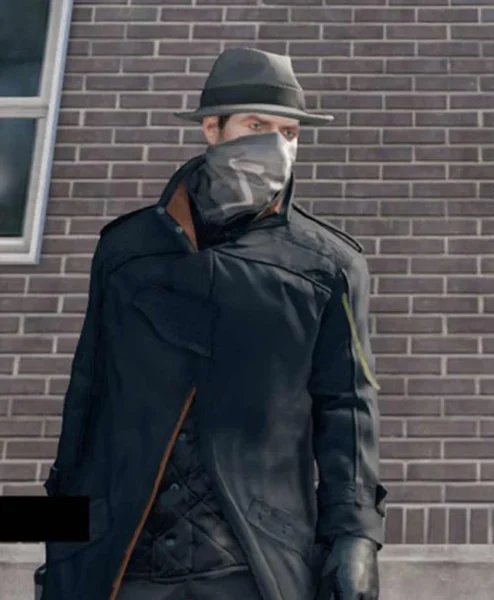 Watch Dogs Alone Long Leather Coat left.webp