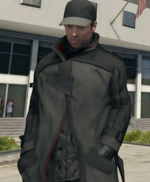 Watch Dogs Alone Long Leather Coat right.webp