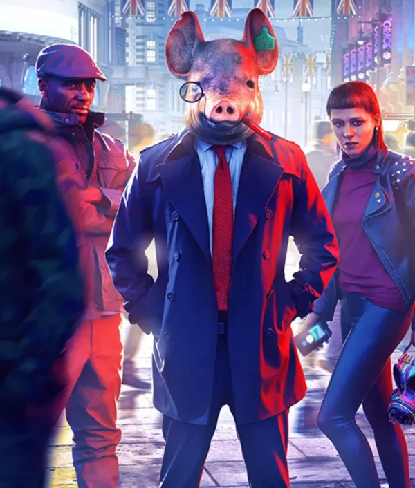 Watch Dogs Legion Pig Blue Peacoat Coat.webp