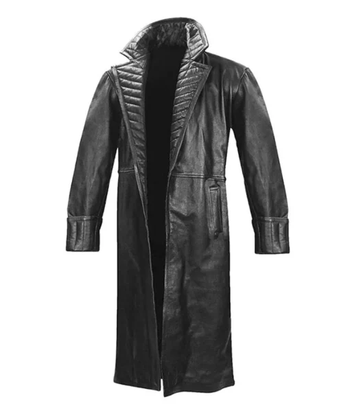 What If 2021 Nick Fury Black Trench Coat shoot front.webp