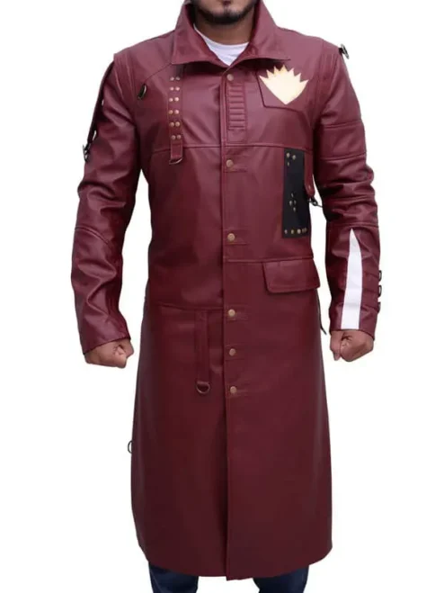 What If Yondu Udonta Maroon Leather Coat sale.webp