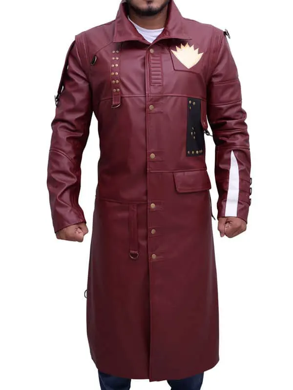 What If Yondu Udonta Maroon Leather Coat sale.webp