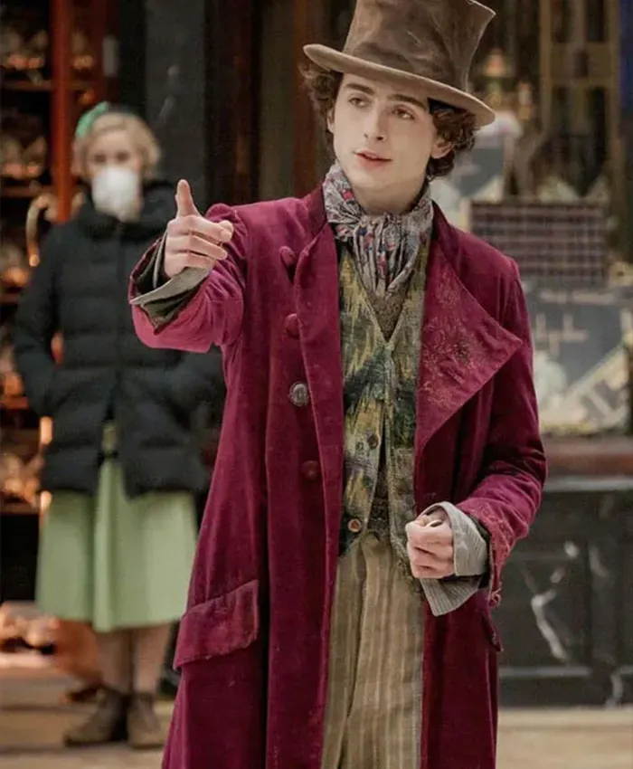 Wonka 2023 Timothee Chalamet Coat front.webp