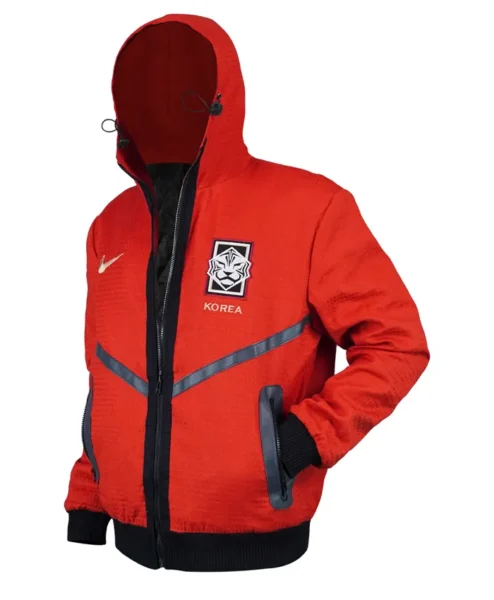 World Cup 2026 Korea Anthem Hooded Jacket Front hand