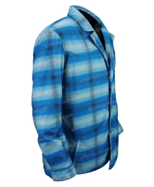 Yellowstone Moses Brings Plenty S04 Blue Wool Coat For Sale.webp
