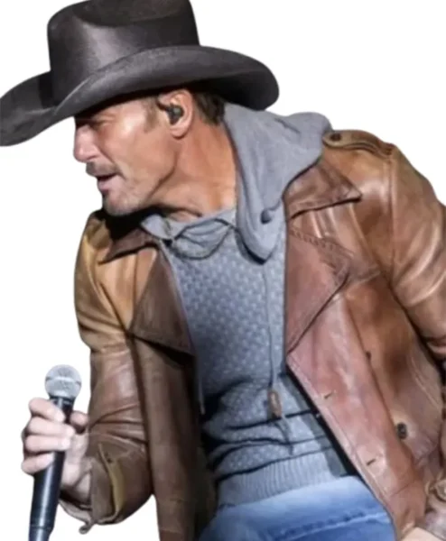 Yellowstone Origin 1883 James Dutton Brown Leather Coat white bg.webp