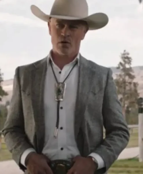 Yellowstone S04 Neal McDonough Grey Wool Blazer front.webp