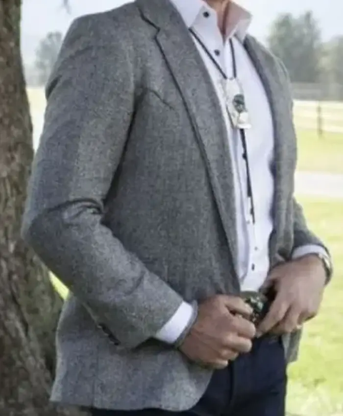 Yellowstone S04 Neal McDonough Grey Wool Blazer right.webp