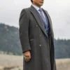 Yellowstone Thomas Rainwater Long Wool Grey Coat.webp